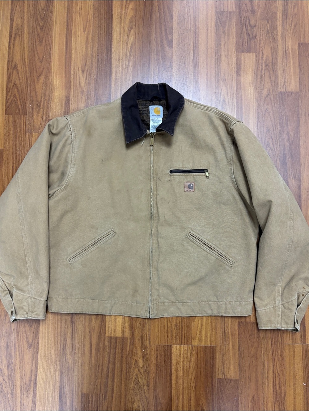 Carhartt Men's J97 CML Detroit Work Trucker Jacket XL Blanket Lined